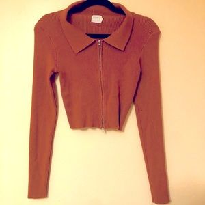 Beautiful long sleeve brown shirt
